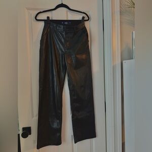 Black Leather Pants, 26w, Hollister, NEVER WORN